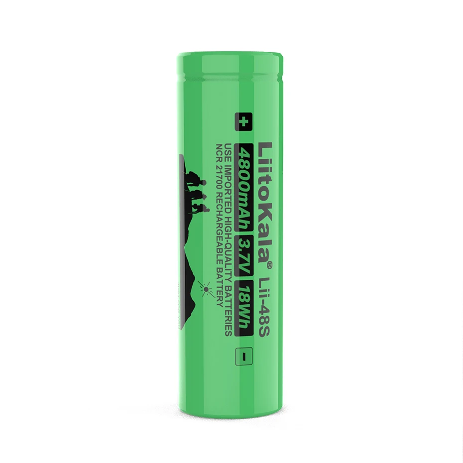 LiitoKala Lii-48S 3 7 V 21700 4800mAh li-lon перезаряжаемая батарея 9.6A power 2С коэффициентом разряда