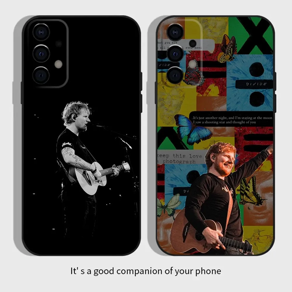 Чехол для телефона Singer Ed S-Sheeran Samsung Galaxy A13 A21s A22 A31 A32 A52 A53 A71 A80 A91 мягкий черный
