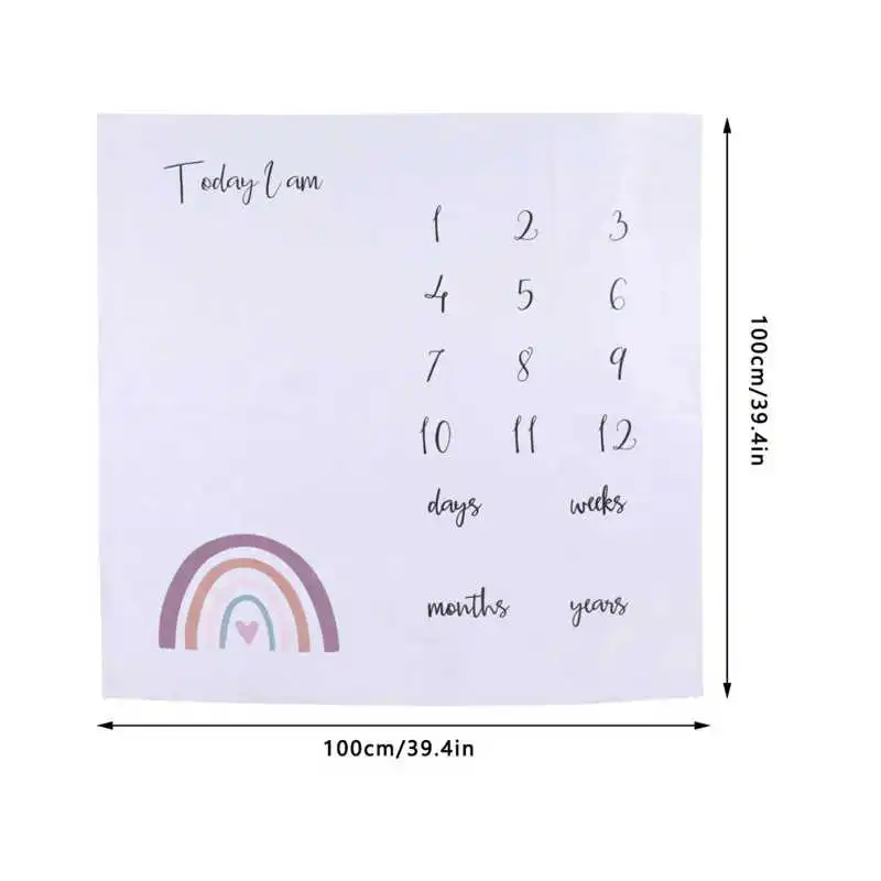 Детское одеяло Milestone реквизит для фотосъемки новорожденных месячное детского