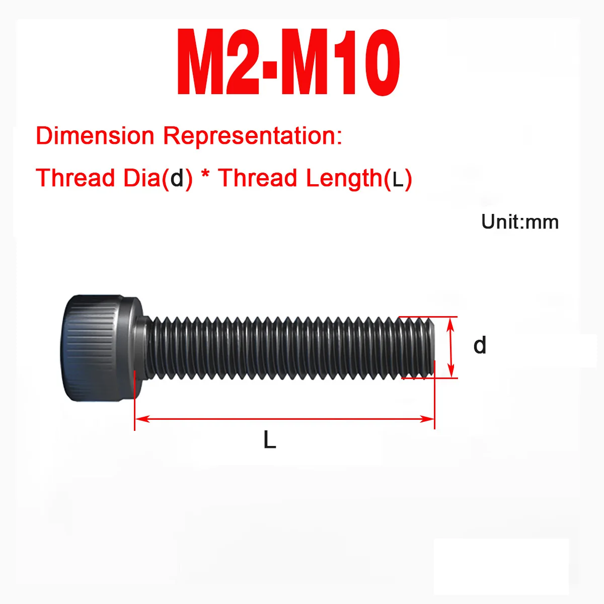 

Высокопрочный черный винт с шестигранным отверстием M8M10M12 класса 12,9 из легированной стали/болт с цилиндрической головкой
