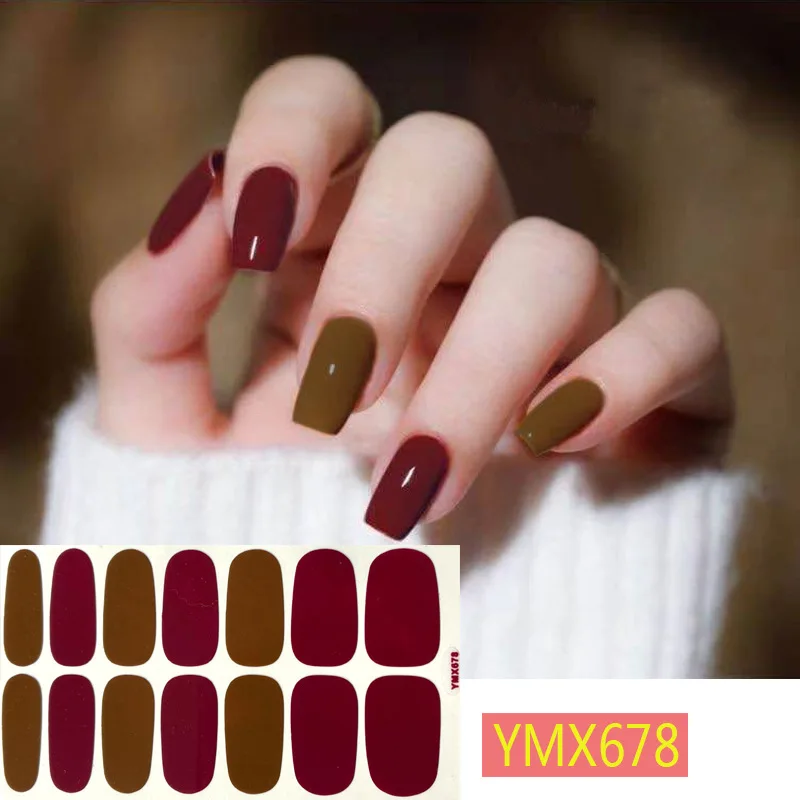 14tips/лист с переливающимся градиентом исскуство ногати наклейки Новые Модные