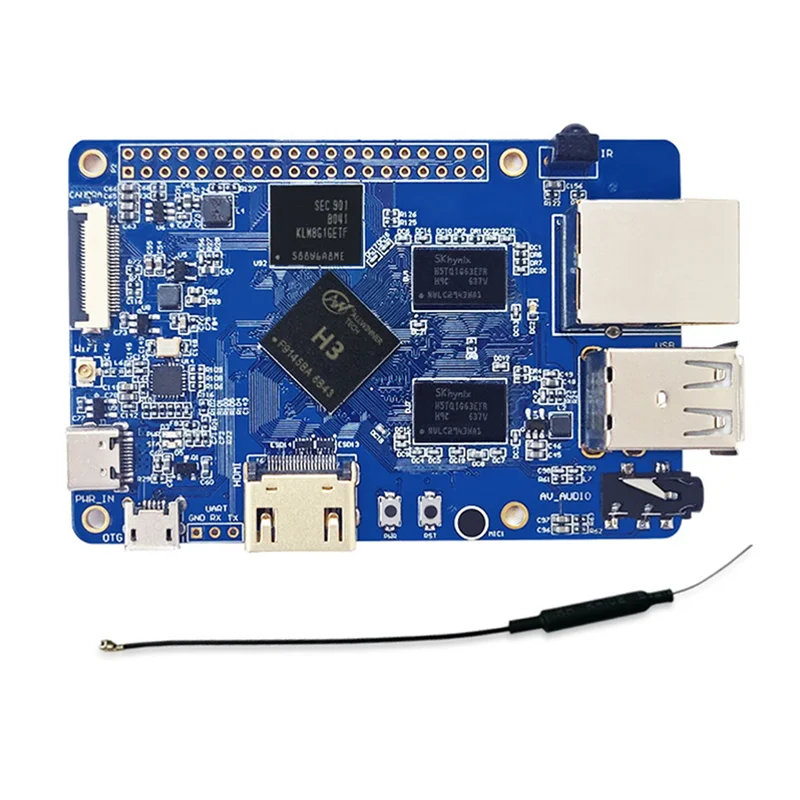 

Lctech Pi H3 V7 Development Board Allwinner Quad Core A7 CPU 1G+8G Memory with WIFI+EMMC for Raspberry Pi