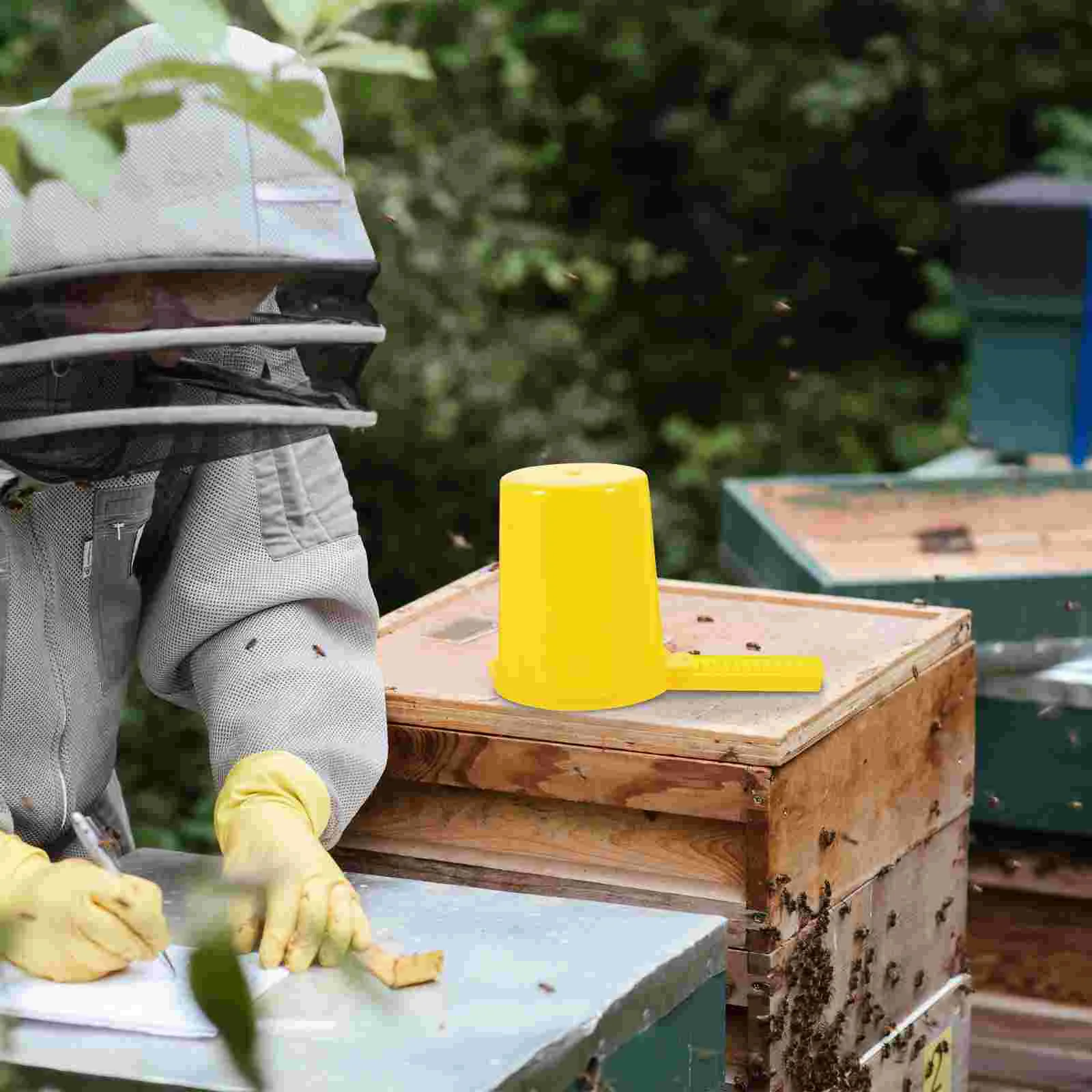 6 шт. гнездо дверь поилка для пчел стаканы улей входная чашка пластиковая