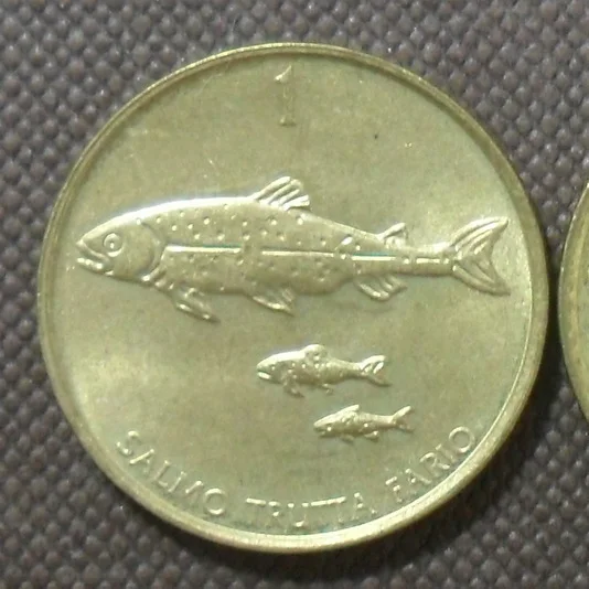 

Словенская Речная Форель 2001, 1 STORAL coin