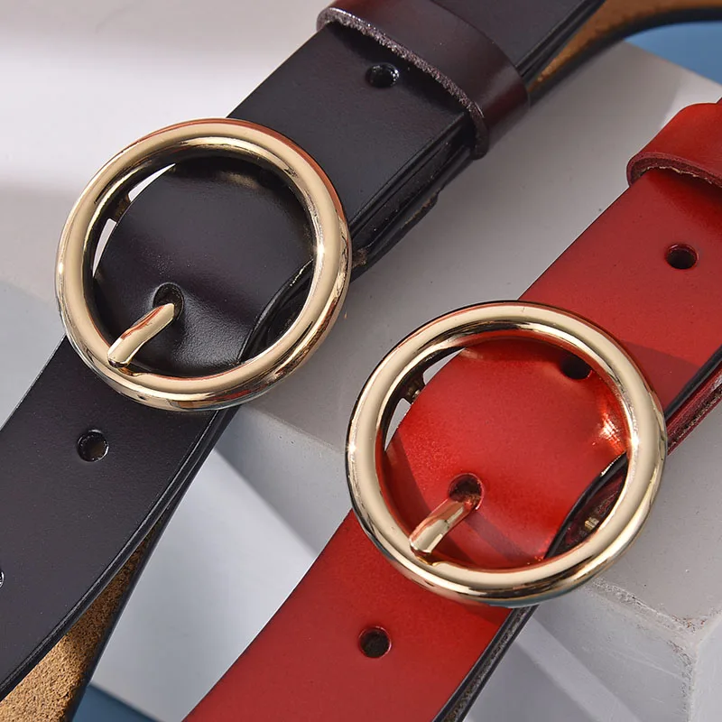 

[DWTS]Leather Belts For Women luxury designer brand Belt female Buckle Ladies Belts Strap Students Belts for Women