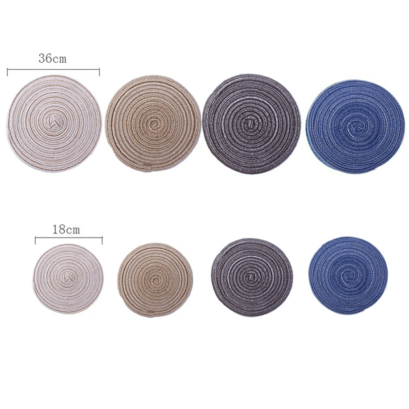 Обеденный коврик нескользящий для стола круглая термоизоляционная подставка