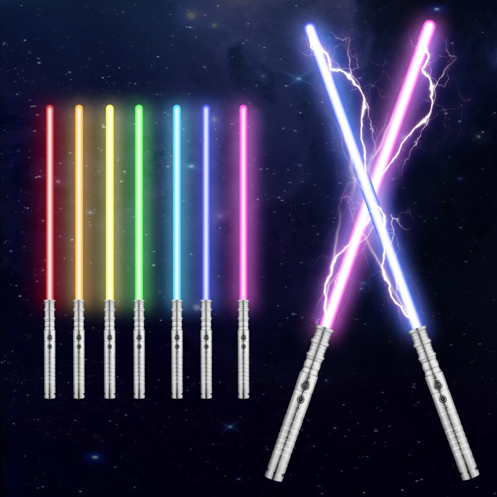 

Регулируемые RGB световые сабли, размер 63 см, 7 цветов, лазерный меч, USB зарядка, косплей-игрушки, подарок на день рождения, Рождество для мальчиков, детей