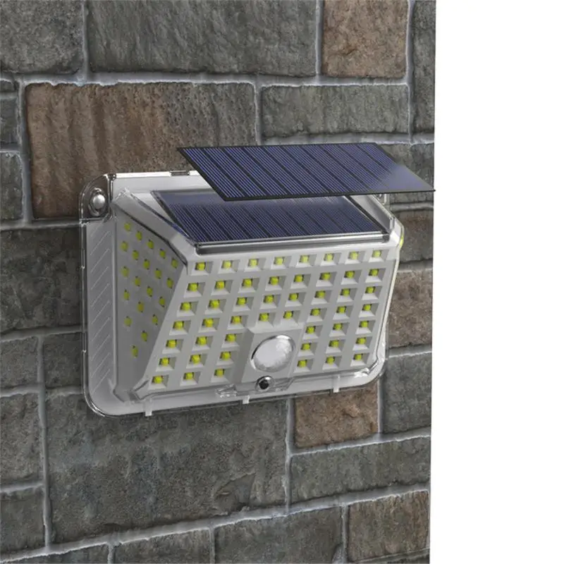 

Four-Sided 100LED Solar Light With 3 Modes Human Body Induction Light Garden Wall Light Outdoor Waterproof Street Light