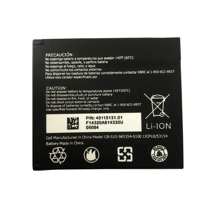 Применимая батарея маршрутизации Novatel MiFi 6620L 40115131 01 ГБ-S10-985354-0100