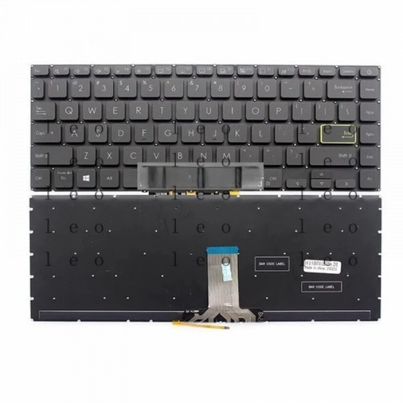 QW новая клавиатура для ноутбука Asus E410 E410K E410KA E410M E410MA, черная с подсветкой в США (art.: 3920d3e1bb264) - 3920d3e1bb264