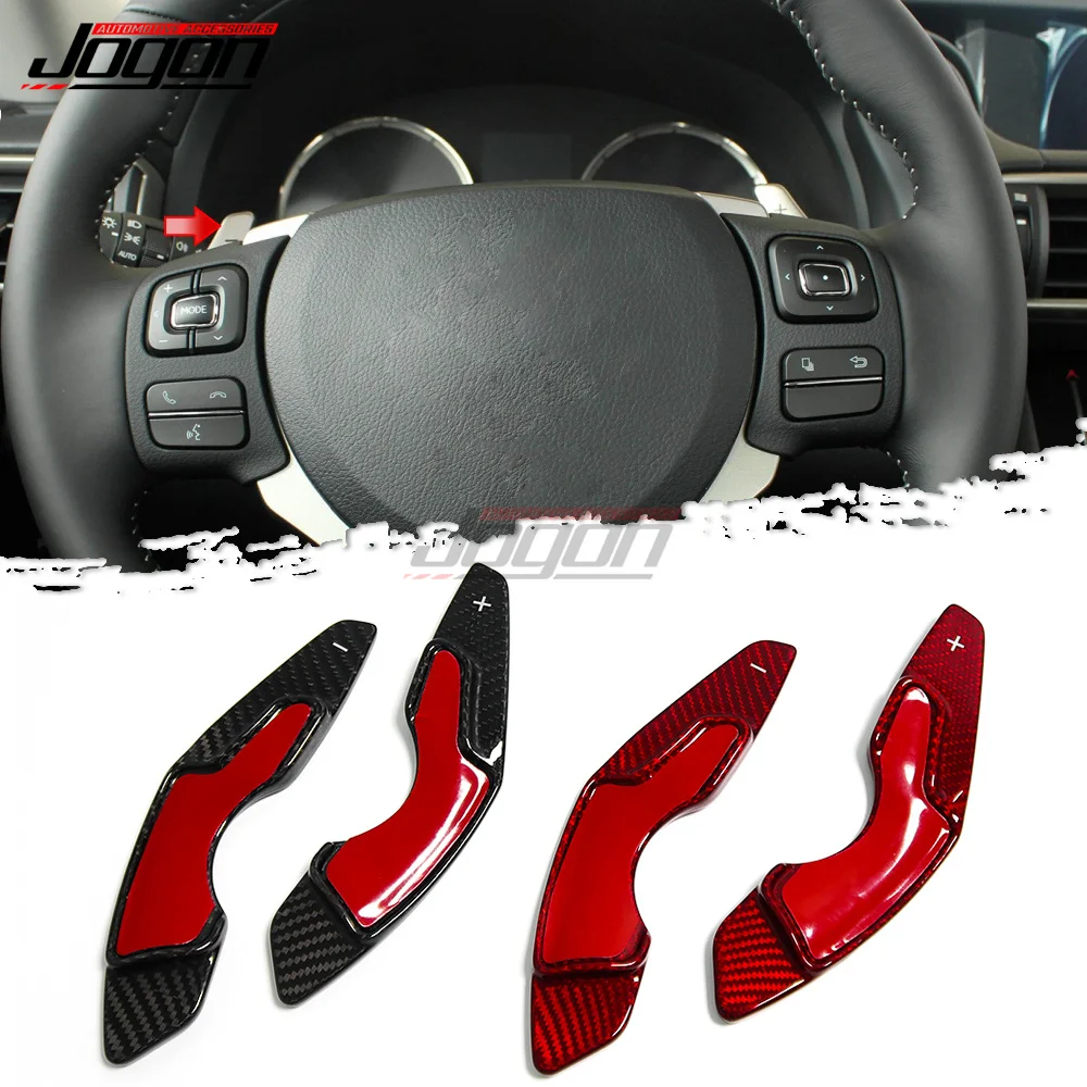 Bon Fiber Paddle Shifter For Lexus Rc Xc10 350 Sports Luxury 2015-2018 Pre-facelift Car Steering Wheel Trim