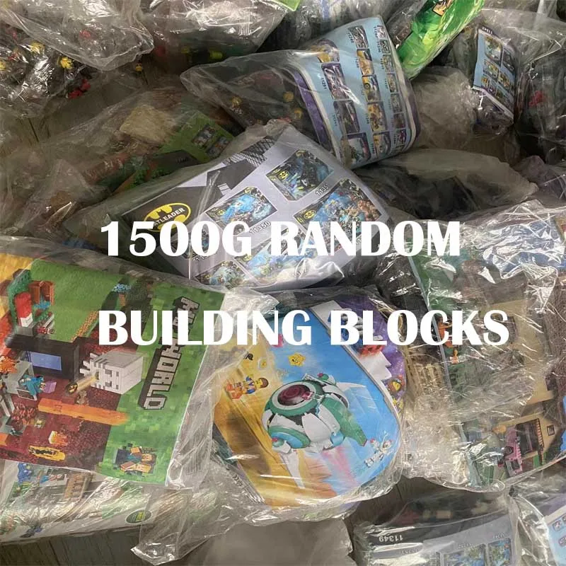 

1500g Random DIY Building Blocks Set City Creative Bricks Surprise Gift Box Classic Educational Assemble Toys Children