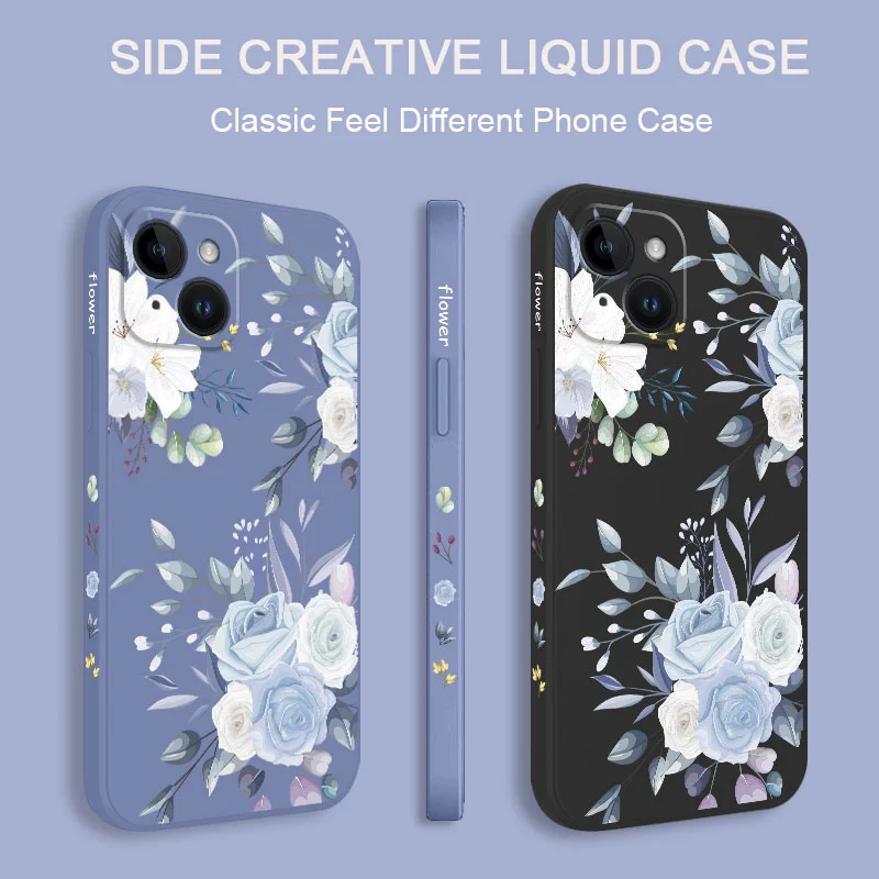 Силиконовый чехол для iPhone 15 14 13 12 11 X XR XS SE2 SE2020 8 7 6 6S Plus Pro Max Mini