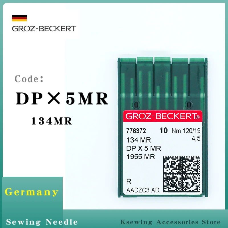 

Иглы DPX5MR Groz-Beckert для промышленных лоскутных машин с длинным рукавом, аксессуары, детали 134MR 1955MR, 10 шт.