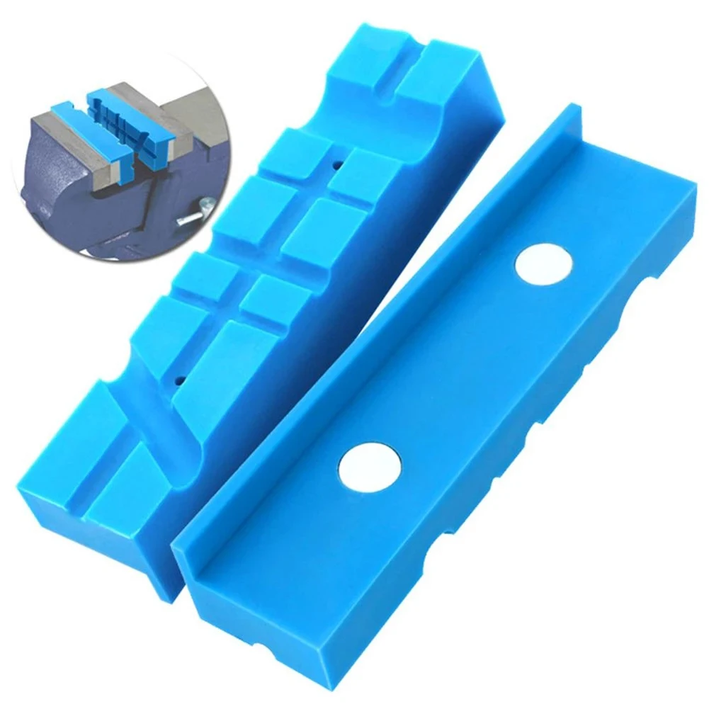 

1Pair Vise Protection Strip Vise Jaw Pads Vise Protective Jaws Rubber 5.5Inch Magnetic Vise Soft Rubber Protector Accessories