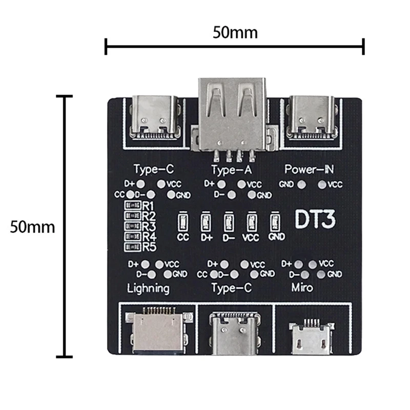 USB-плата для обнаружения кабеля данных плата короткого замыкания DT3 USB-тестер IOS
