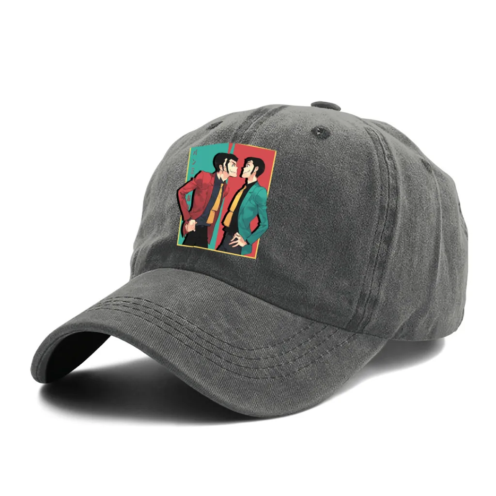 

Pure Color Dad Hats ARSENE Look At Each Other Women's Hat Sun Visor Baseball Caps Lupin the Third TV Series Peaked Cap