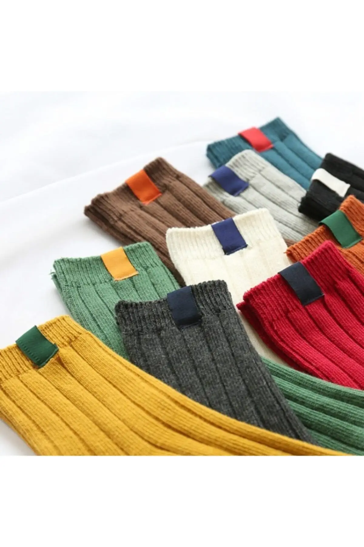 

5 double Multicolour Unisex College Tennis Socks