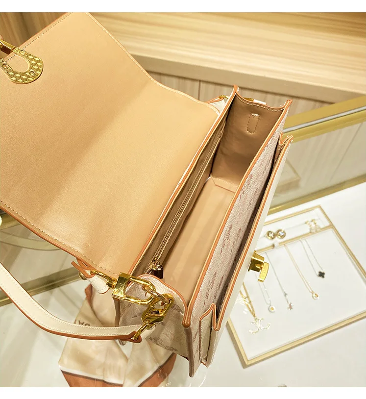 2023 High Quality Brand Designer Houndstooth Embroidery Women Coin Purse Genuine Leather Three-fold Billfold Cowhide Card Holder