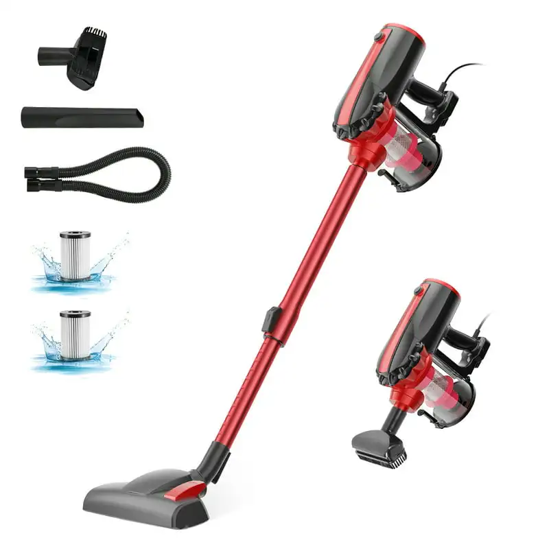 

Vacuum Cleaner, 17KPa Strong Suction 4 in 1 Cord Stick Vacuum For Hard Floor