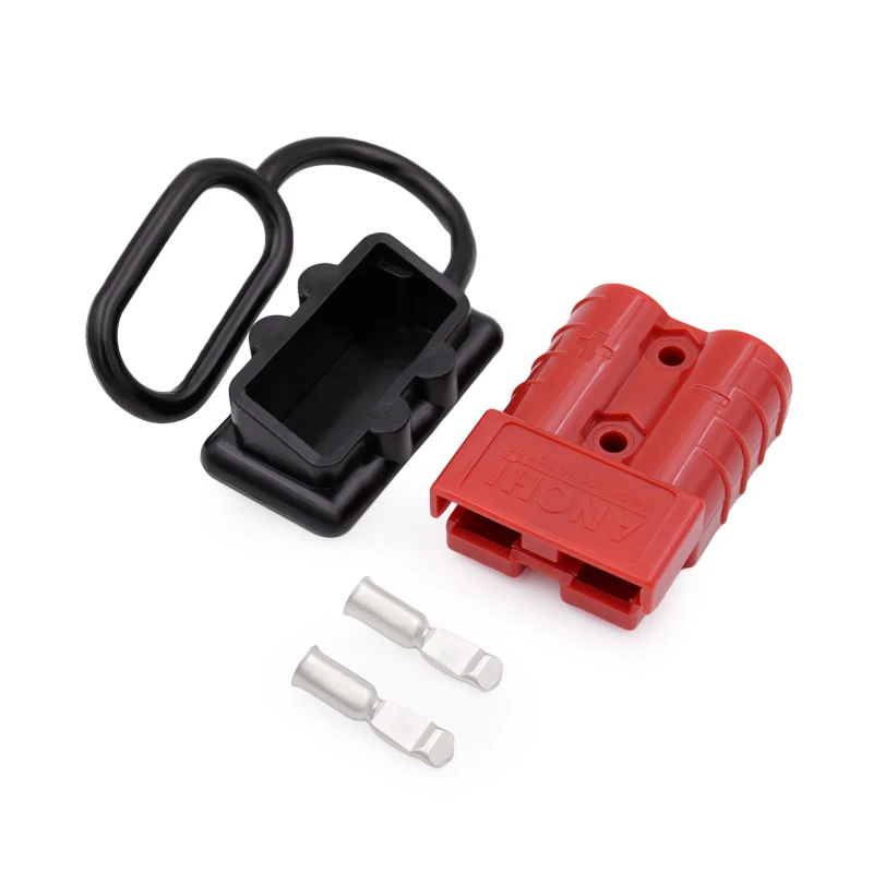 

2pcs/set 50A Battery Trailer Pair Charge Plug Quick Connector Kit Connect Disconnect Winch Electrical Power Cables Connectors