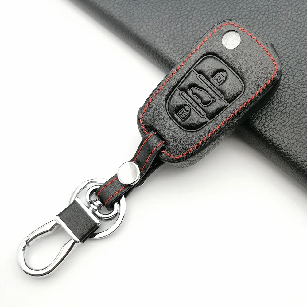 Кожаный чехол для автомобильного ключа Great Wall Haval Hover H1 H3 H6 H2 H5 C50 C30 3 кнопки
