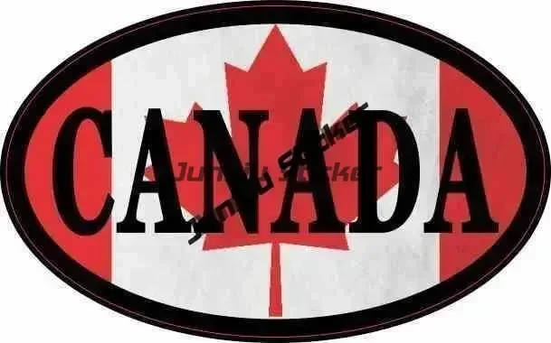 Наклейка с флагом Канады в форме кленового листа канадская любовь родной флаг