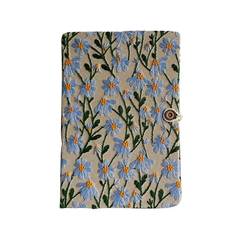 Блокнот А5/А6 с цветочным принтом и вышивкой в твердом переплете, 98 листов, креативный портативный журнал для школы, студента, офиса нестехиометрия в твердом теле