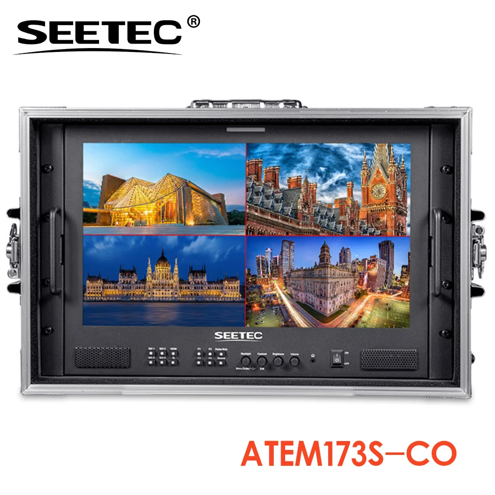 

SEETEC ATEM173S-CO 17.3 Inch Full HD 1920x1080 3G-SDI HDMI Portable Carry-on Multi-camera Director Monitor