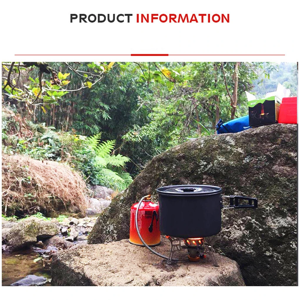 

Lightweight Pot Nonstick Cookware Foldable Tableware Utensils Cooking Camping Backpacking Traveling BBQ Equipment