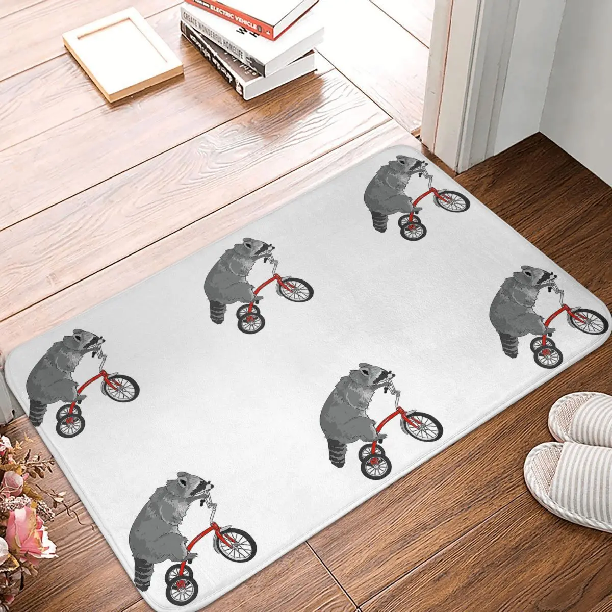 

Emergency Services Essential Bath Mat Trash Tricycle Doormat Kitchen Carpet Balcony Rug Home Decoration