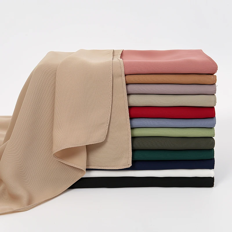 Новый шелковый шифоновый хиджаб Medina мусульманский премиум-класса шарф для