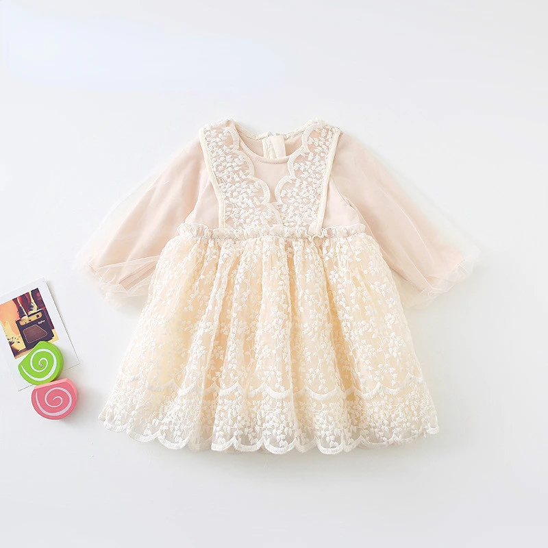

2022 Girls Dresses for Party and Wedding New Baby's Westernized Dresses Princess Children's Long Sleeve Lacquer dress