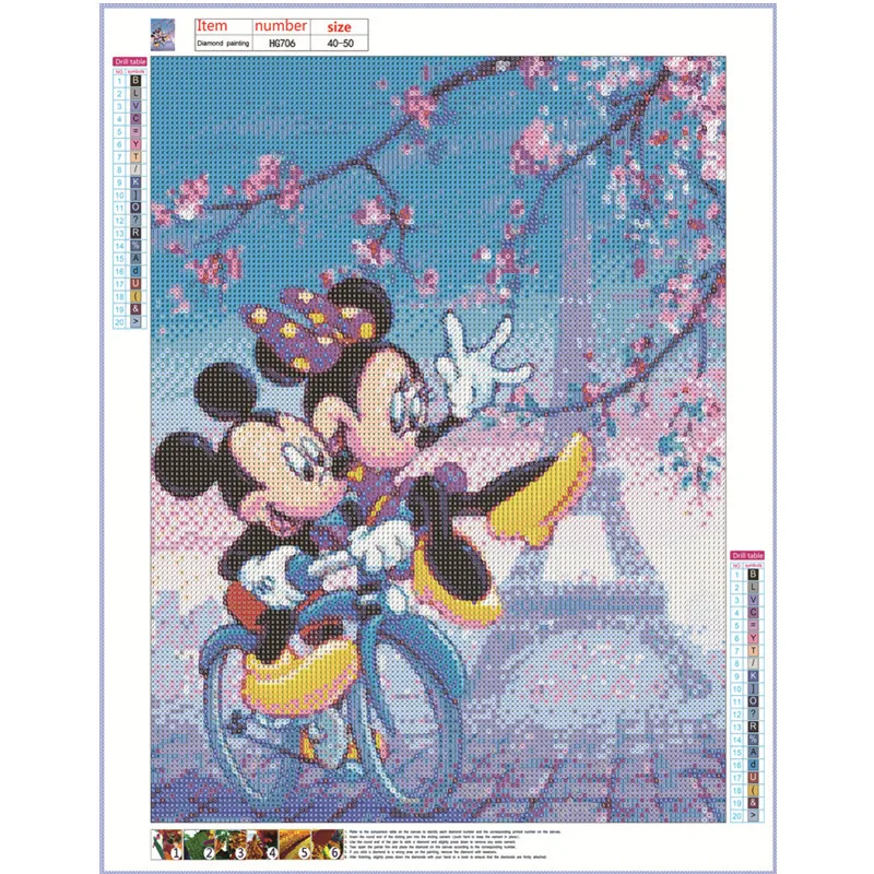 Алмазная мозаика с изображением принцессы Диснея