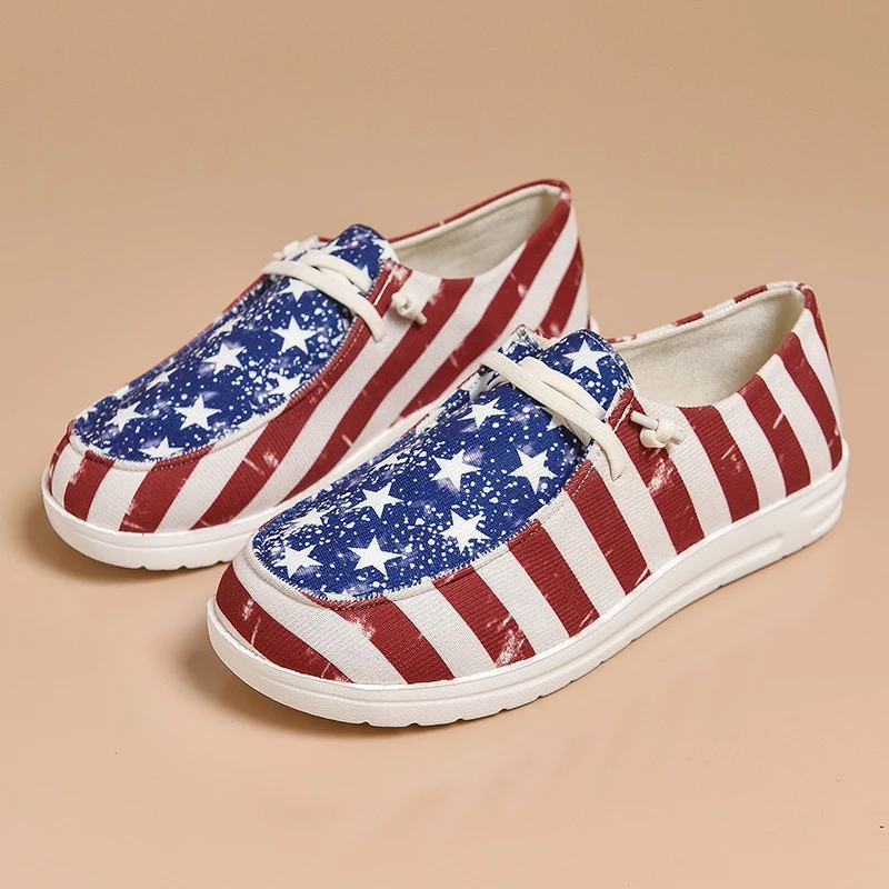 New Summer Women Canvas Shoes Fashion Breathable Flat Casual Walking Shoes Ladies Slip on Zapatill Mujer Women Vulcanize Shoes