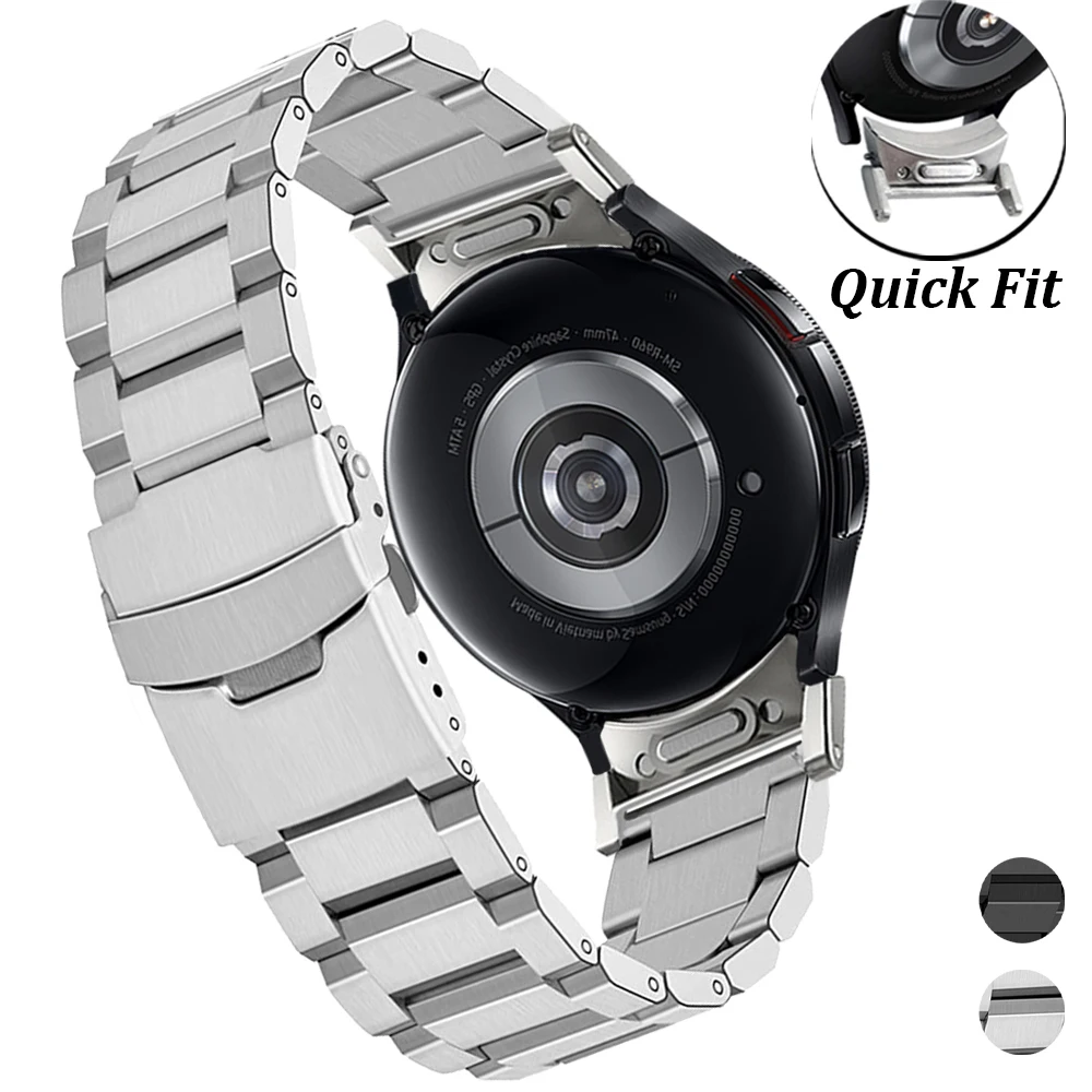 

Quick Fit Stainless Steel Strap for Samsung Galaxy 6classic 47mm 43mm 5pro Galaxy 6 5 4 40mm 44mm 4classic NO Gaps Band Bracelet