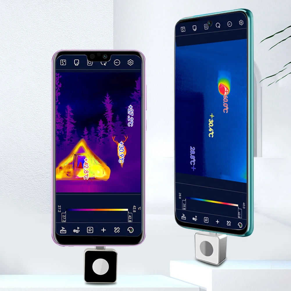 

256x192/x, Инфракрасный Тепловизор, портативный тепловизор с функцией сброса сигнала высокой температуры