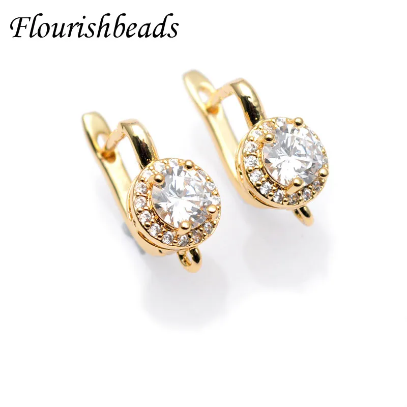 Роскошные Антикоррозийные золотые бусины без никеля большие чешские крючки для