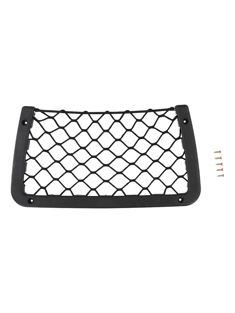 Replacement Pocket Storage Net Large Organizer Plastic+Polyester Bag Simply Strong Elastic Black Boat Car interior