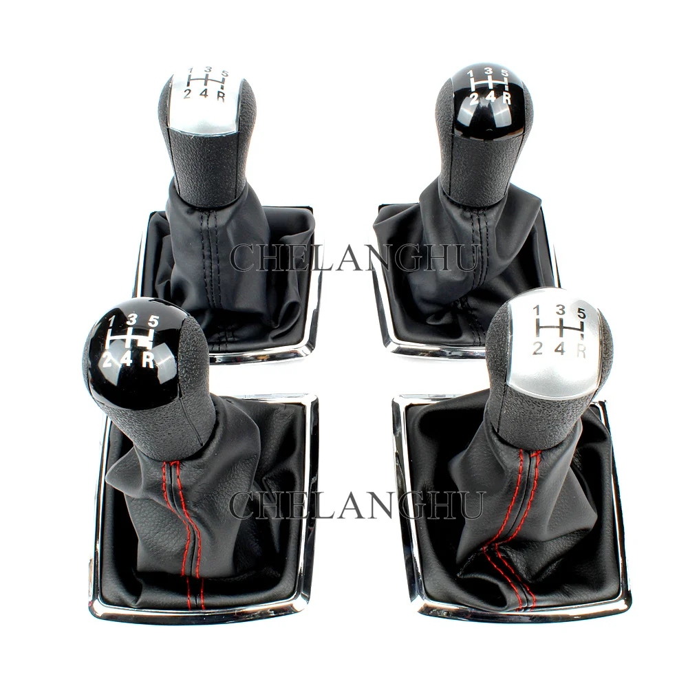 

For Ford Focus 2 2005 2006 2007 2008 2009 2010 2011 Car 5 / 6 Speed Manual Gear Stick Shift Knob With Leather Boot