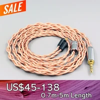 graphene 7n occ shielding coaxial mixed earphone cable for etymotic er4b er4pt er4s er6i er4 2pin 4 core 1 8mm ln007754