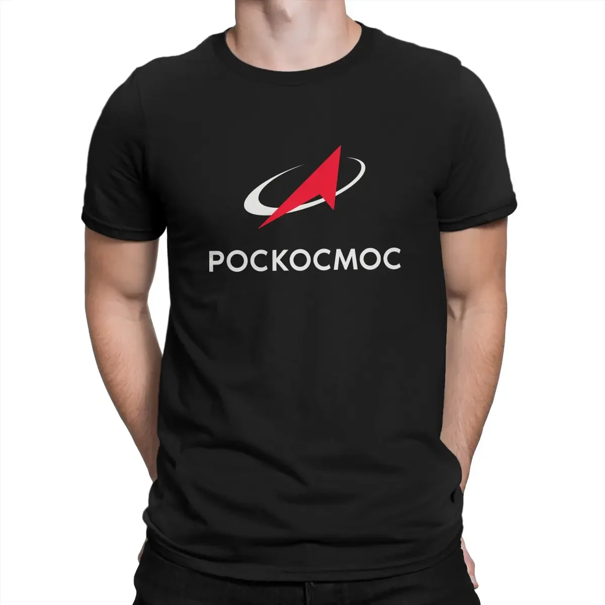 Футболка Pockocmoc с надписью Space X на русском языке модная футболка круглым вырезом
