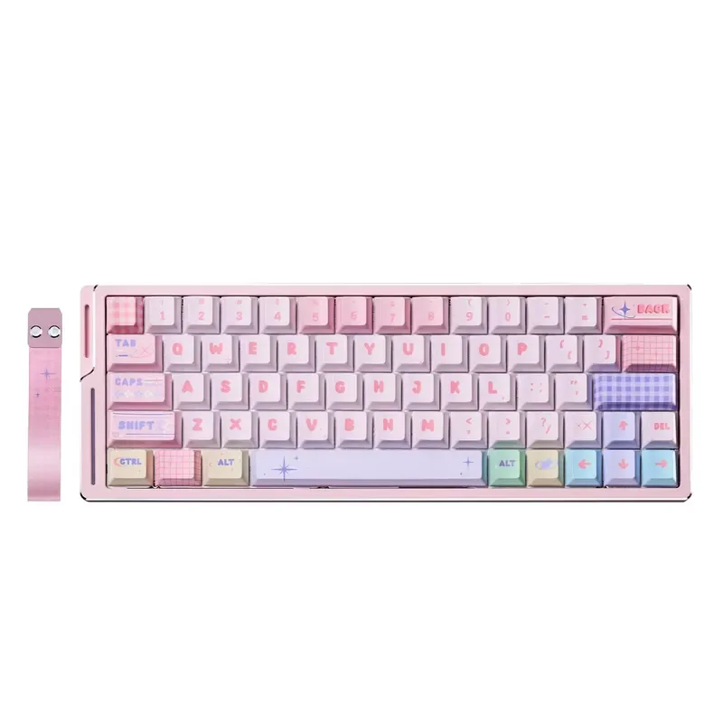 Фото Горячая распродажа ATK EDGE 63 HE Esports Magnetic TTC Snake Magneto Switch Wolves&Pink Limited с RGB-подсветкой, ориентированной на юг, с возможностью горячей замены, NKRO, USB-C. №4