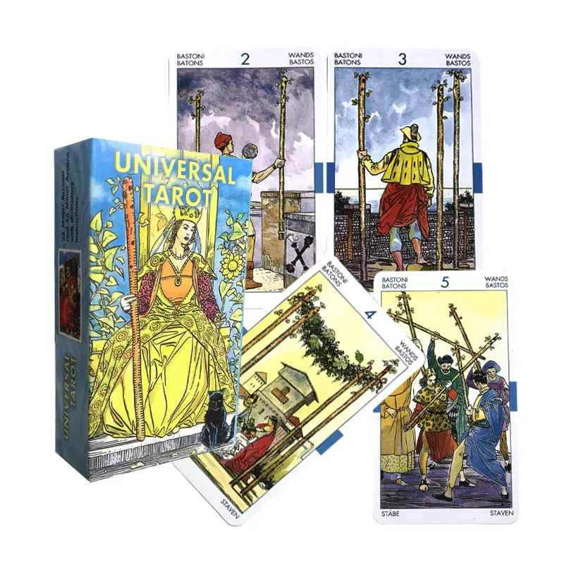 

New English Tarot Universal Tarot Card Fate Divination Family Party Paper Cards Game Tarot And A Variety Of Tarot Options