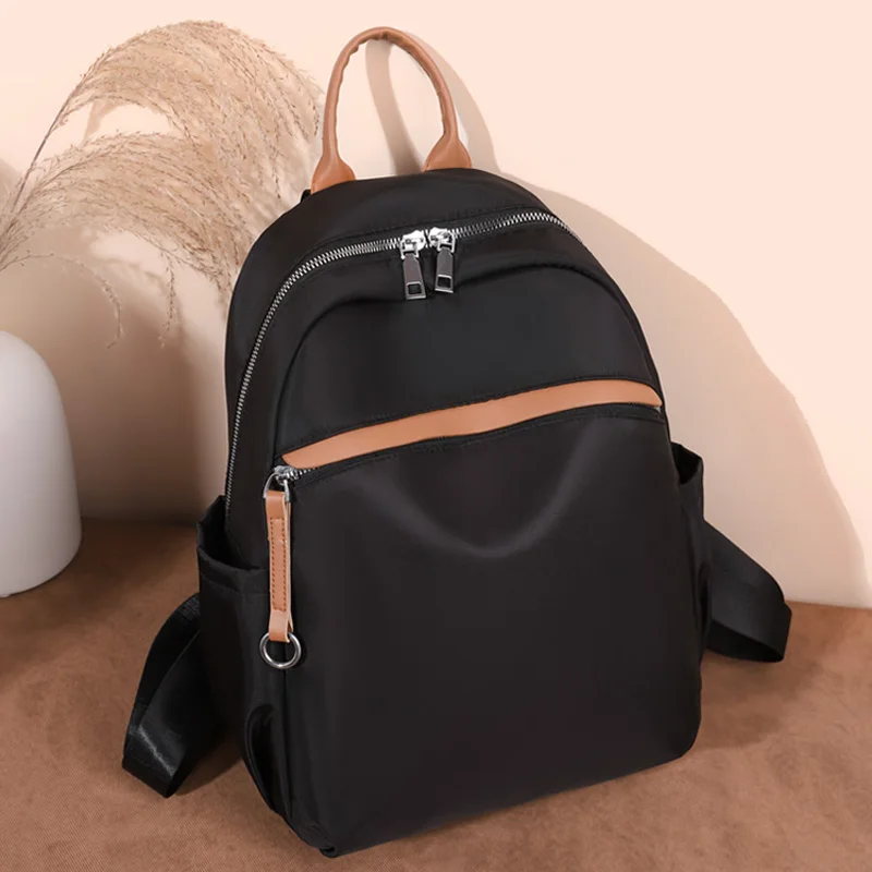 

New Women's Backpack Solid Color Student School Bag for Teenage Girl Casual Travel Double Shoulder Rucksack Bagpack Mochila
