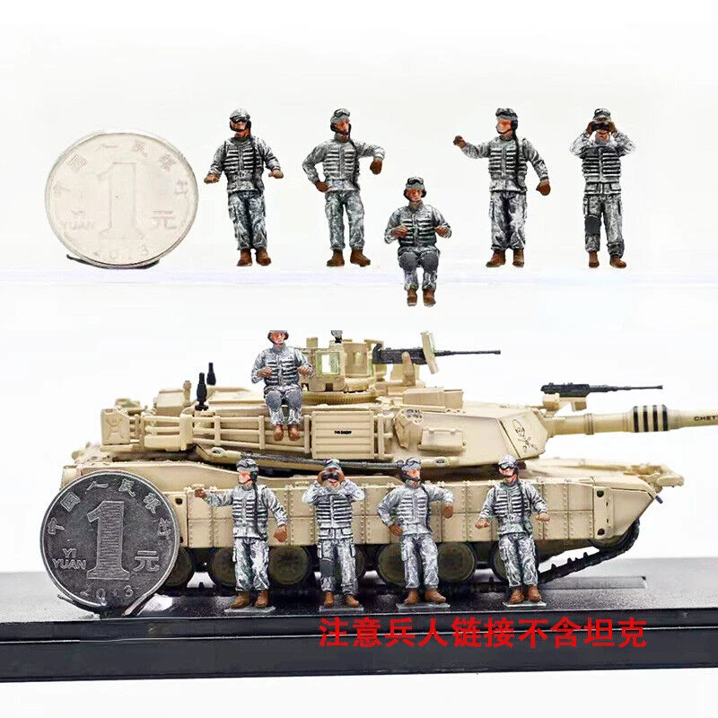 

1/72 Scale Diorama Soldiers Figure Model US Army Modern Armour 5 Soldiers Commando Team Scene Display Model Collection Gift