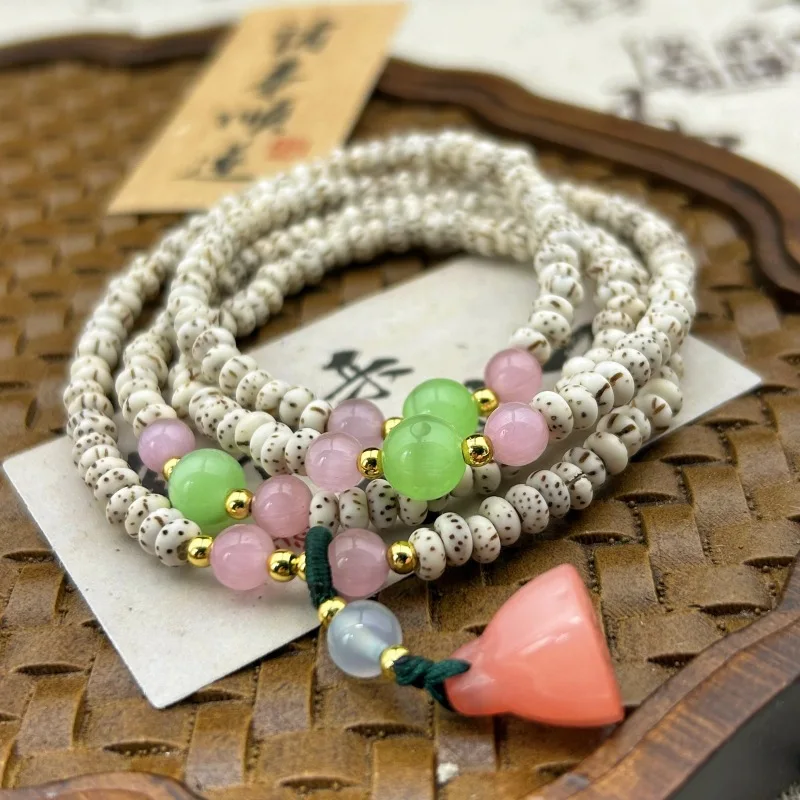 Новый браслет Hainan Mini Bodhi с четками оригинальный Shunbai Small Xingyue орнаментом для