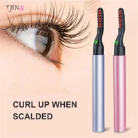 xjing electric heated eyelash curler long lasting lashes curl electric eye lash perm eyelashes clip eyelash curler makeup tools