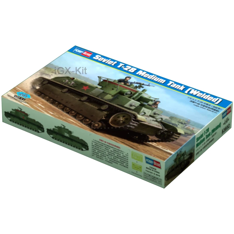 Hobbyboss 83852 масштаб 1/35 советский T-28 T28 средний танк сваренный тип автомобиль хобби