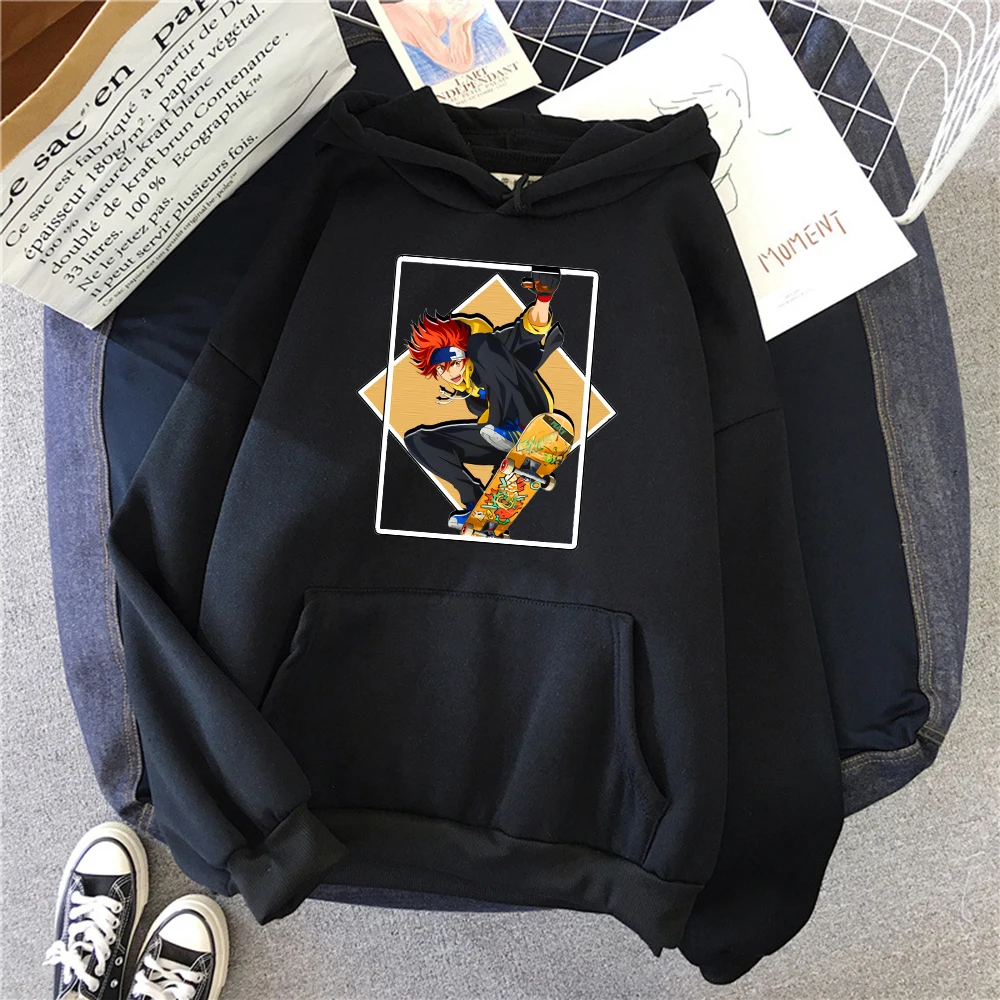 Anime Hoodie  Anime Print Sweatshirt Man Fashion  Hooded Pullover Skateboard Cartoon Vintage Hooded Streetwear Mens